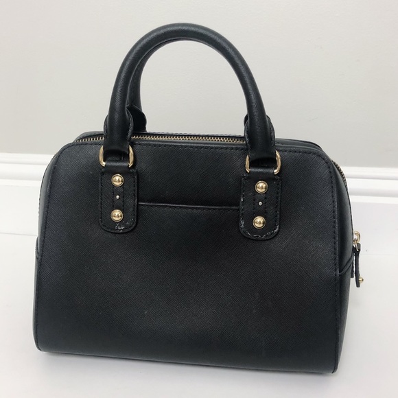 SOLD Michael Kors Rounded Black Saffiano Purse - Picture 5 of 12